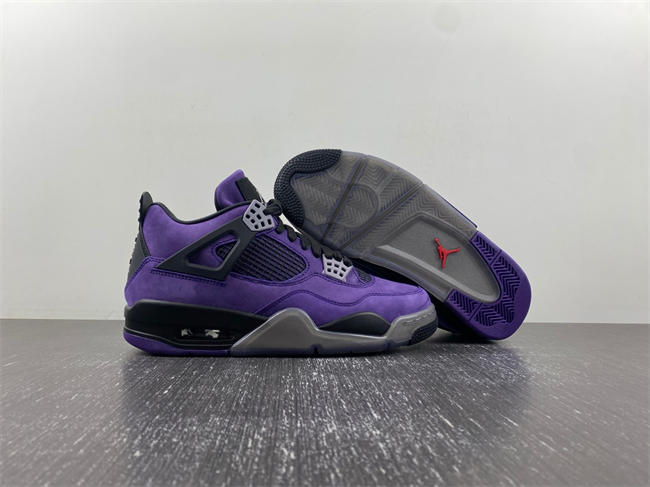Jordan 4 Retro Travis Scott Purple 766296 LN4